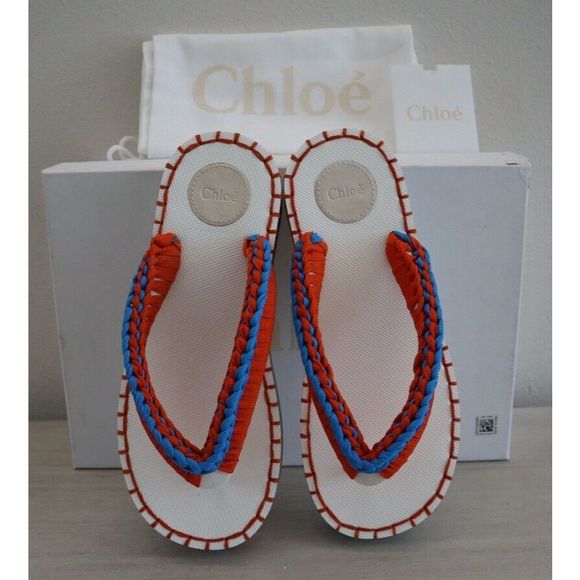 Chloe C22U620Y2 Women’s Sz 39 / US 9 Multicolor Lou Flat Platform Sandals $595 - Picture 8 of 12